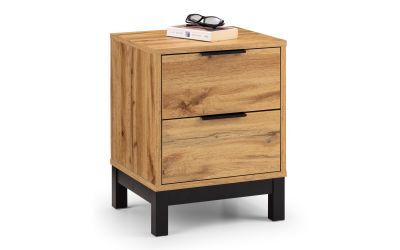 BAL202 2 Drawer Bedside - Light Oak