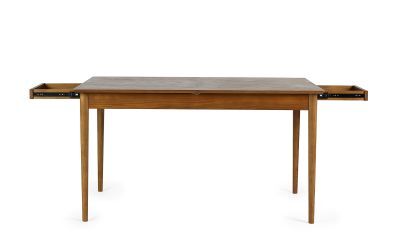 LOW001 Extending Dining Table With 2 Drawers
