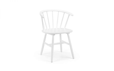 MOD302 Curved Back Dining Chair - White