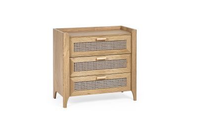 SYD003 3 Drawer Chest - Oak