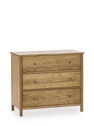 COX303 3 Drawer Chest - Oak