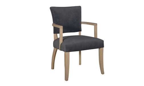 Duk-341-DKGY Arm Chair Velvet - Dark Grey