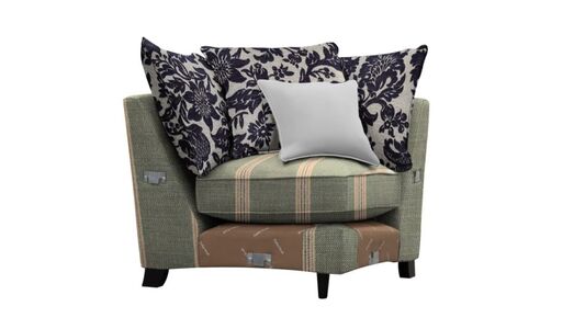 30363 Armless Corner Section - Pillow Back