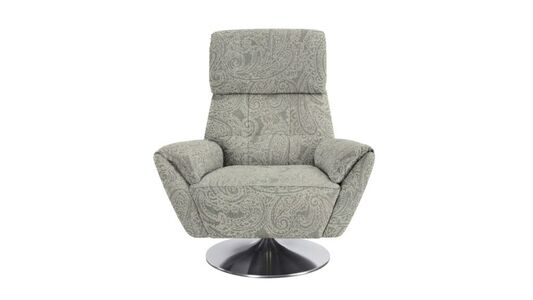 29317 Swivel Chair with Brushed Chrome Base