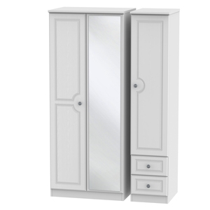PEM157 Triple Mirror + Drawer Robe
