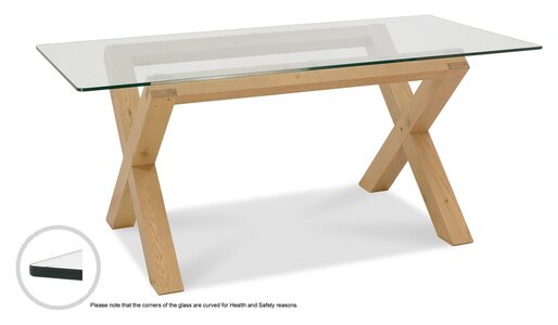 2623 Glass Top Dining Table