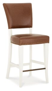 3003-09BSUB-RT Bar Stool - Rustic Tan Faux Leather (Pair)