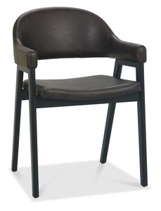 6048-09UA-OWV Upholstered Arm Chair - Old West Vintage Bonded Leather (Pair)