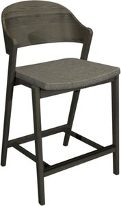 3043-09BSP-GRY Ply Back Barstool - Lotus Fabric (Single)