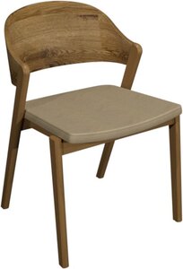 3042-09PB-IV Ply Back Dining Chair - Ivory Bonded Leather (Pair)