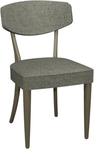 2808-09U-GRY Upholstered Back Dining Chair - Lotus Fabric (Pair)