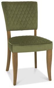 2741-09U-VCE Uph Chair With Diamond Stitched Back & Seat - Cedar Velvet (Pair)