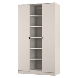BOP195 Tall Triple 2 Door With Shelves Robe