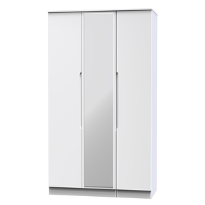 MIL147 Tall Triple Mirror Wardrobe