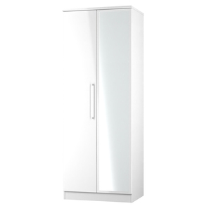 PAR087 Tall Double Mirror Wardrobe