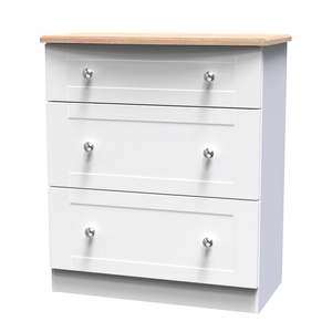 SUS049 3 Drawer Deep Chest