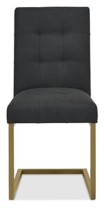 2006-09UC-BL Cantilever Chair - Black Fabric