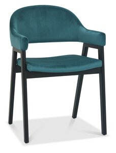 6048-09UA-VAZ Upholstered Arm Chair - Azure Velvet