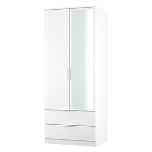 PLY062 2Ft6In 2 Drawer Mirror Robe