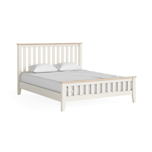 8360 Slatted Bed 5' - Coconut Milk