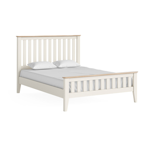 8359 Slatted Bed 4'6 - Coconut Milk