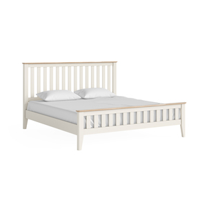 8361 Slatted Bed 6' - Coconut Milk