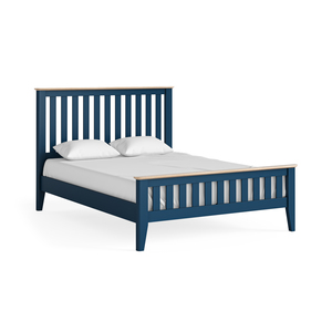 8258 Slatted Bed 4'6 - Navy