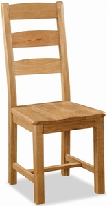 2143KD Slatted Chair With Wooden Seat KD