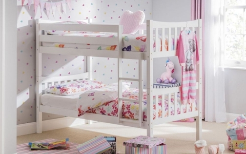 ZOD001 Bunk Bed - Bright White