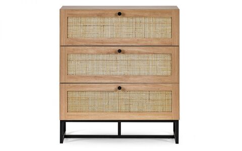PAD002 3 Drawer Chest - Oak