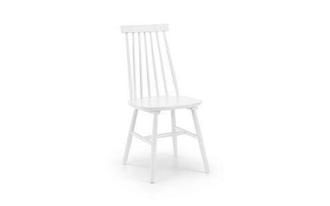 ALA022 Spindle Back Dining Chair - White