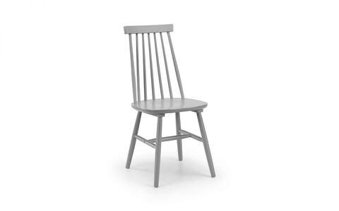 ALA033 Spindle Back Dining Chair - Grey