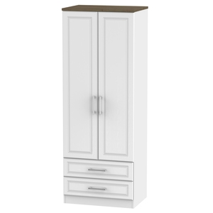 KEN081 Tall 2ft6in 2 Drawer Robe