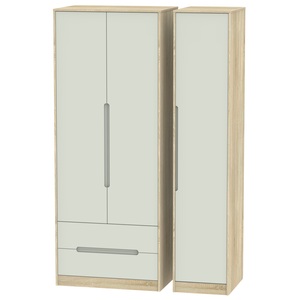 MON141 Tall Triple 2 Drawer Robe