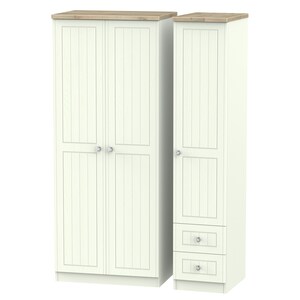 ROM150 Triple Plain + Drawer Robe