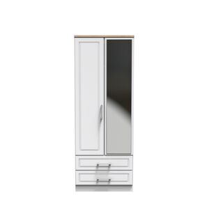 KEN062 2ft6in 2 Drawer Mirror Robe