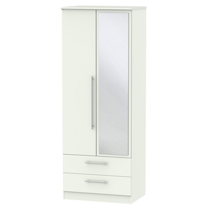 SHE082 2ft6in 2 Drawer Mirror Robe