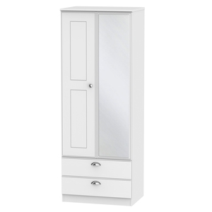 VIC082 2ft6in 2 Drawer Mirror Robe
