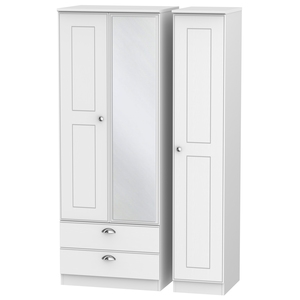 VIC142 Triple 2 Drawer Mirror Robe