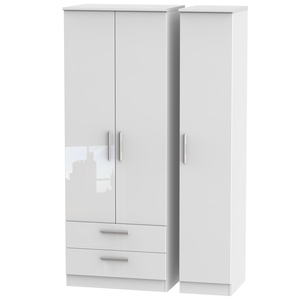 KNI141 Tall Triple 2 Drawer Robe