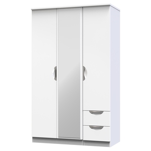 CAM152 Triple 2 Drawer Mirror + Drawer Robe