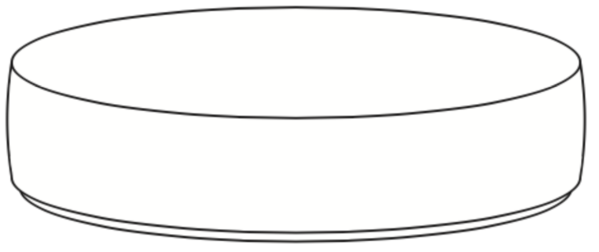 Round Footstool - Swivel