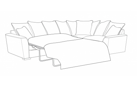 Pillow Corner Bed ( L2S,RH1,COR)
