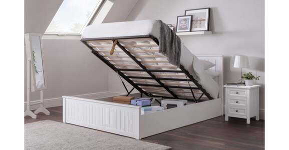 Ottoman Bed - Surf White