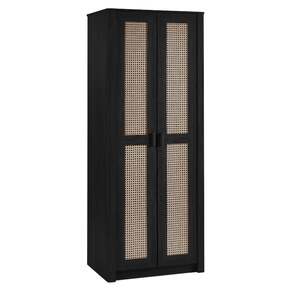 SYD105 2 Door Wardrobe - Black Ash