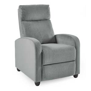 VIV301 Recliner Chair - Grey Chenille