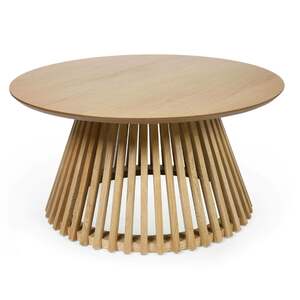 OLL001 Slatted Coffee Table - Natural Oak