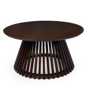 OLL002 Slatted Coffee Table - Cocoa Oak