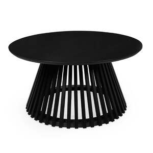 OLL003 Slatted Coffee Table - Black