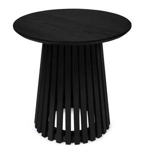 OLL006 Slatted Lamp Table - Black
